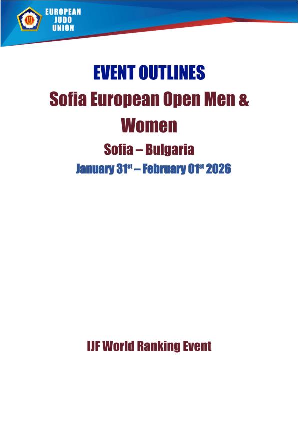 European Open Judo Bulgaria 31-01-26. Resultados.